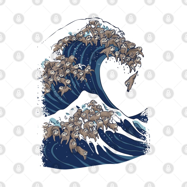 The Great Wave of Sloths by huebucket