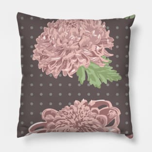 Pretty Floral Neck Gator Soft Pink Chrisantemum Pillow