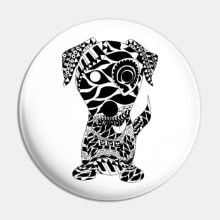 Bone dog ecopop Pin