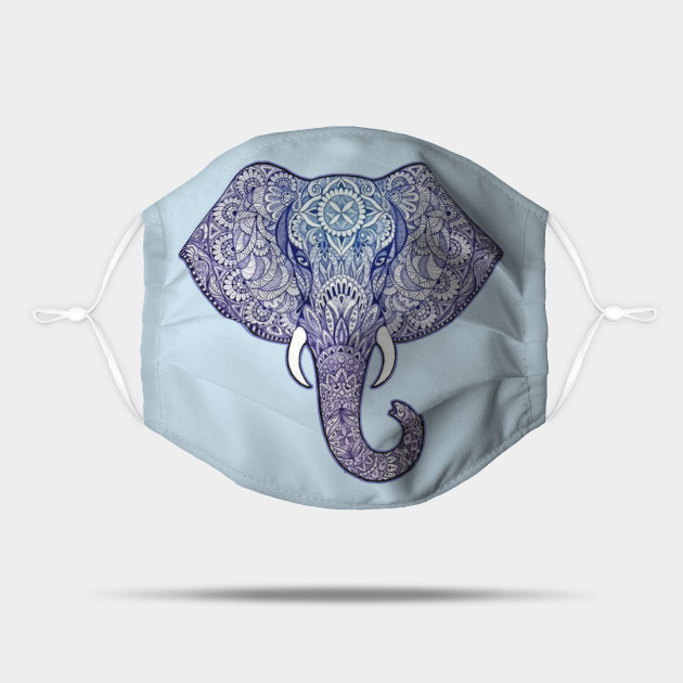Henna Elephant Art - Diwali Festival - Mask | TeePublic Henna Elephant Art - Diwali Festival - Mask | TeePublic
