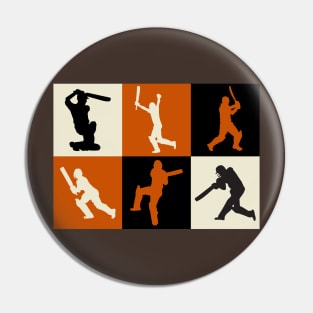 Cricket, hit for six, cricket lover deluxe design Pin