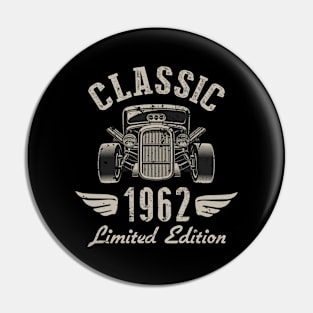 60 Year Old Gift Classic 1962 Limited Edition 60th Birthday Pin