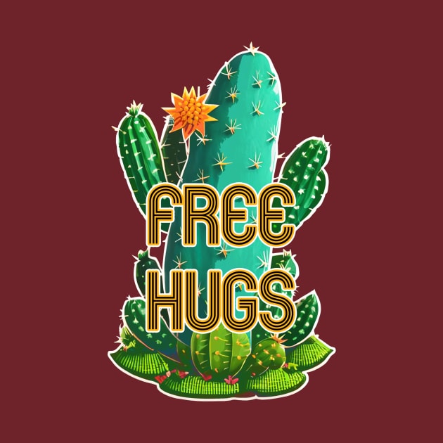 Free Hugs Cactus by JoanNinjaHen