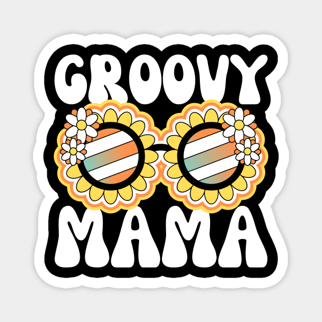 Groovy Mama Retro Sunglasses Magnet by The WYLD Tribe