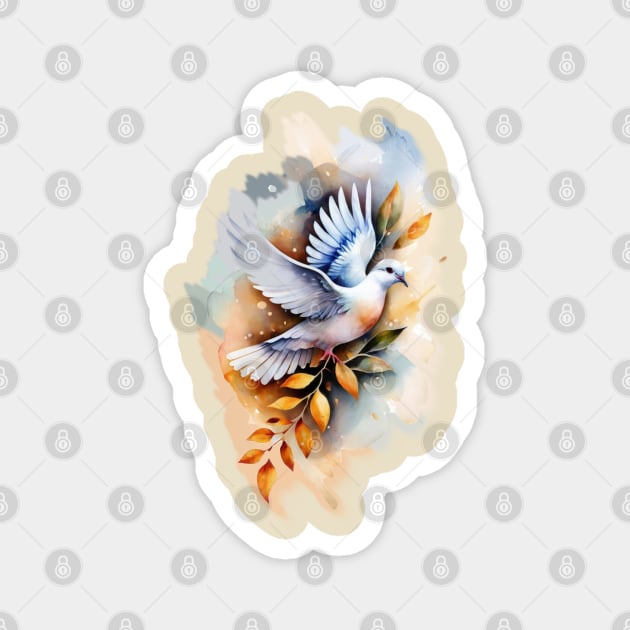 Love Birds Symbol of Peace Magnet by tamdevo1