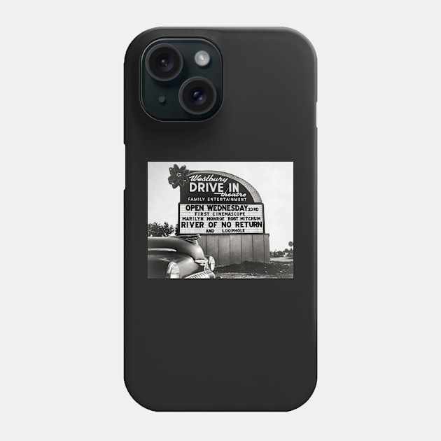 Drive-In Theater, 1954. Vintage Photo Phone Case by historyphoto