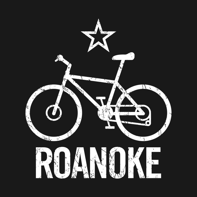 Roanoke VA MTB Mountain Trail Bike Cycling Logo by hobrath