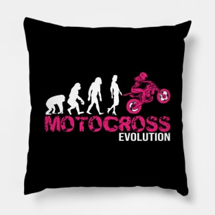 Perfect Evolution of a Motocross Woman gift Pillow