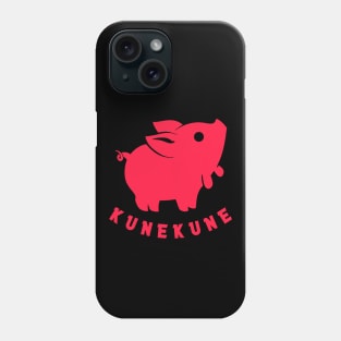 Kunekune cute piglet pet. Minimal art for pig lovers Phone Case