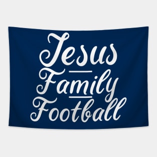 Jesus Family Football Tapestry