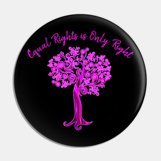 Equal Rights is Only Right Pin by letnothingstopyou