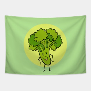 Cute Broccoli T-Shirt Tapestry