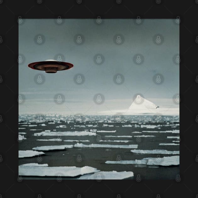 Antarctica UFO by Brian Free Artwork