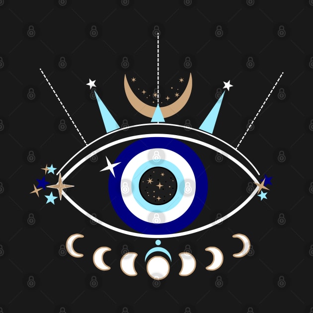 The Evil Eye Protection Blue Eye Celestial Gift by JPDesigns