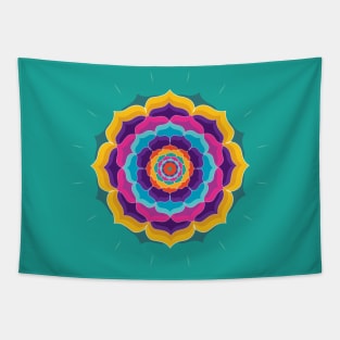 Colorful Mandala Tapestry