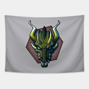 Dragon Head Logo Tapestry