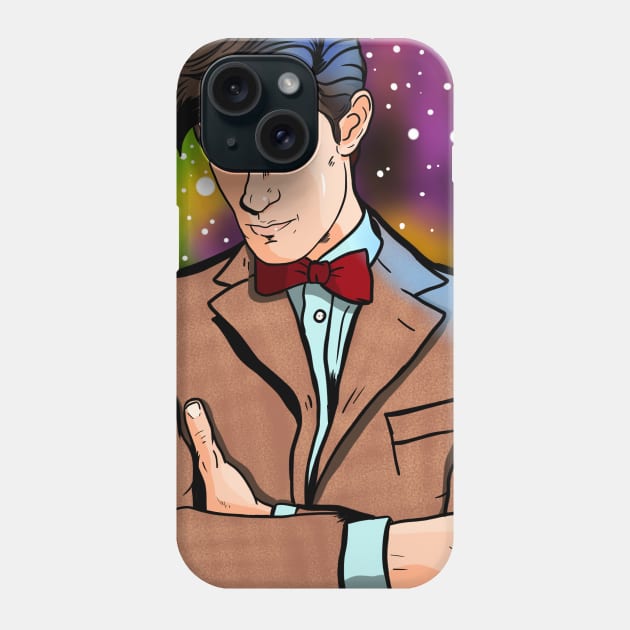 11th Doctor for the Umpteenth Time! Phone Case by MonicaLaraArt
