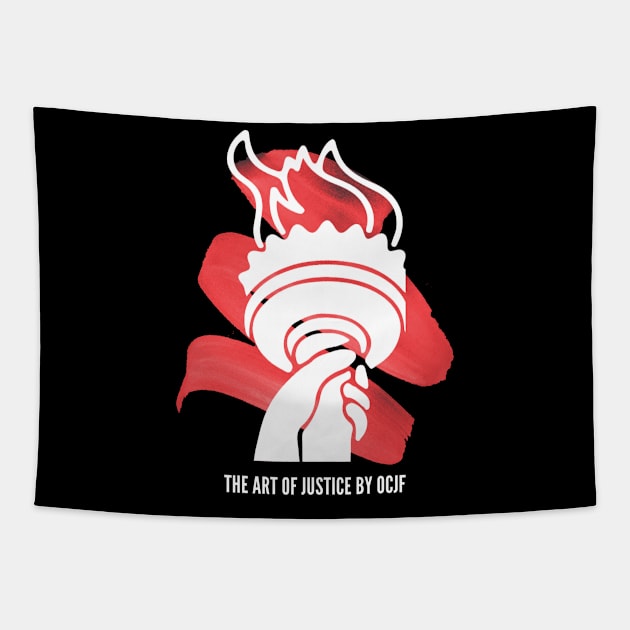 Art of Justice Torch Tapestry by OCJF