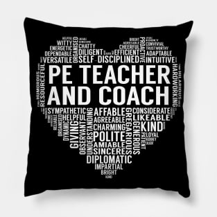 Pe Teacher And Coach Heart Pillow