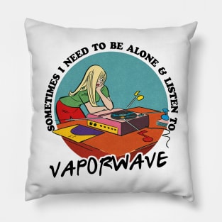 Vaporwave / Music Obsessive Fan Design Pillow