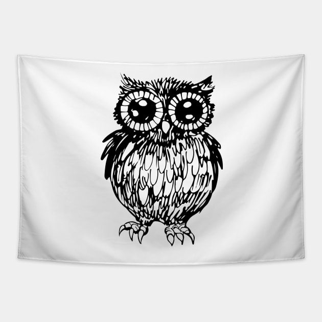 Halloween owl Tapestry by katerinamk