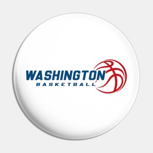 Retro Washington Basketball Team Pin