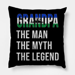 Grand Father Basotho Grandpa The Man The Myth The Legend - Gift for Basotho Dad With Roots From  Lesotho Pillow