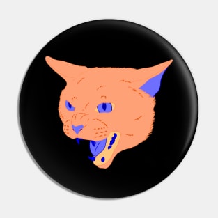 Vaporwave Cat - Sunset Pin