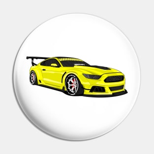 MUSTANG WIDEBODY YELLOW Pin