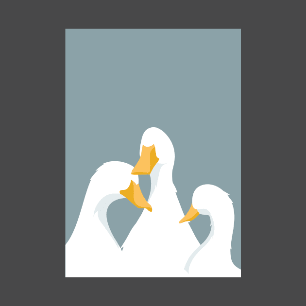 Blue Duck Family by giantplayful