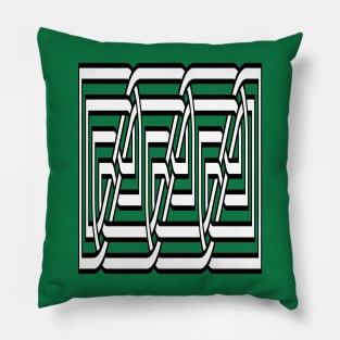 Decorative Rectangular Celtic Interwoven Knot Pattern 2 Pillow