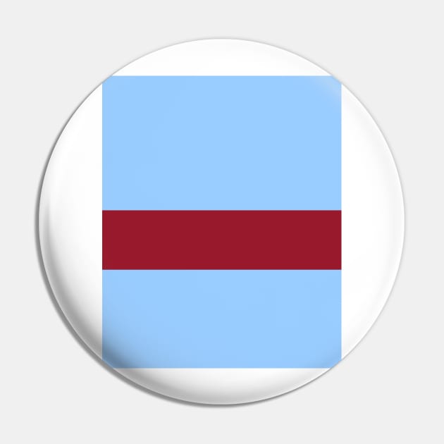 West Ham 1901 - 03 Sky Blue and Claret Hoop Pin by Culture-Factory