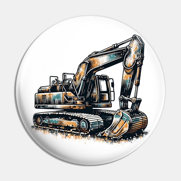 Excavator Pin by Vehicles-Art