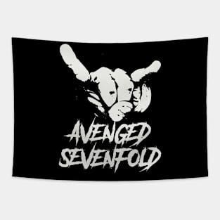 avenged sevenfold ll horn sign Tapestry