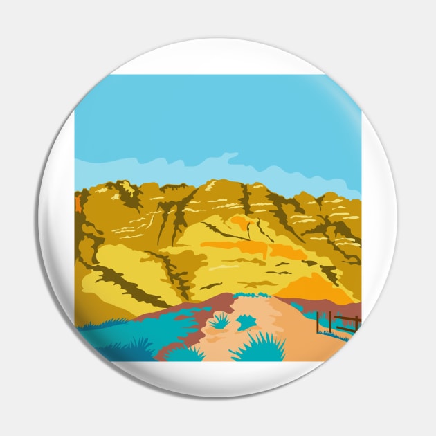 Red Rock Canyon WPA Pin by retrovectors