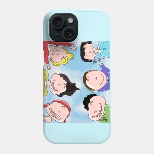 Cartoon friends gathering together Phone Case