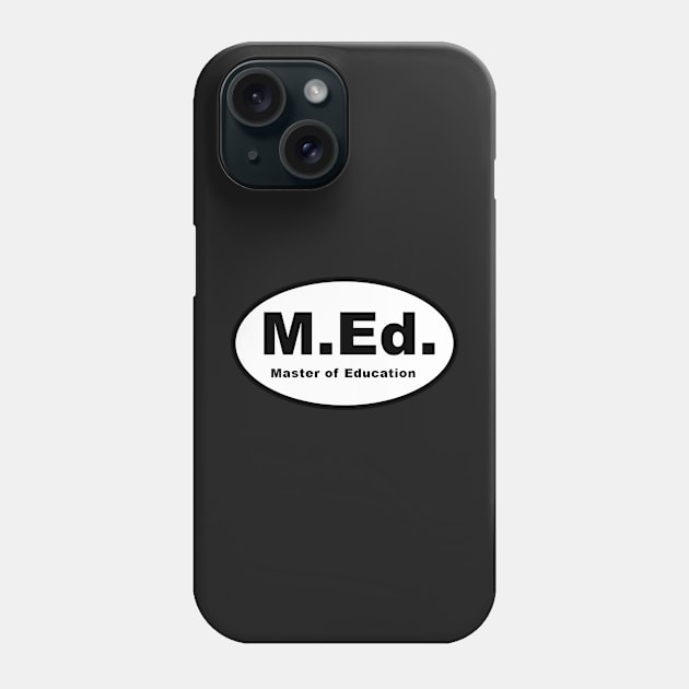 Masters of Education Oval Phone Case by kinetic-passion