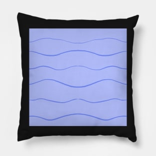 Pastel Purple Waves Pillow