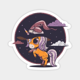 Halloween Cute & Scary Unicorn Magnet