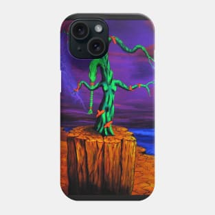 Blacklight Trippy Psychedelic Surreal Landscape Hippie Decor Phone Case