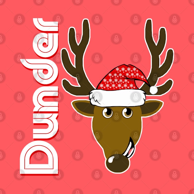 Dunder, Family Christmas Santa Anime 8+ Reindeer Tshirts by TonTomDesignz