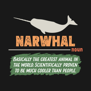 Funny Narwhal Definition T-Shirt