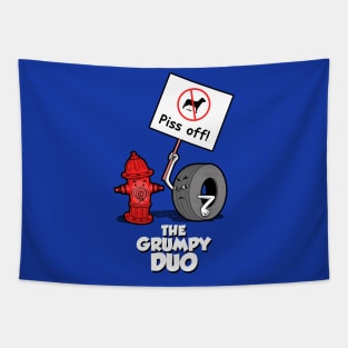 The Grumpy Duo Tapestry