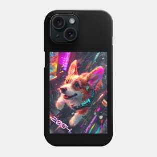 Vintage 2004 - Cyberpunk 20 Year Old Funny Corgi Dog 20th Birthday Phone Case