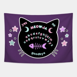 Meowja Kawaii Pastel Goth Ouija Board Tapestry