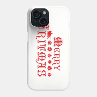 Merry Critmas Santa Sleigh Dice Xmas Phone Case