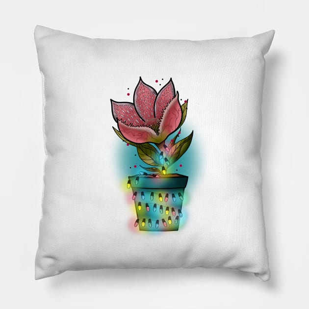 Demoflower Pillow by torirosenbaum