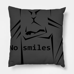 Cat no smile Pillow