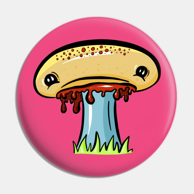 Sad Sad Mushroom Cartoon Pin by Squeeb Creative