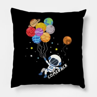 Astronaut Balloons Planets Pillow